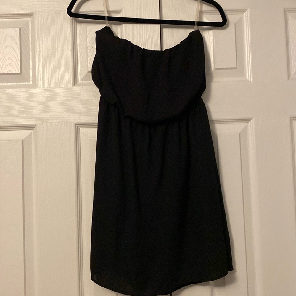 Peach Love Gameday Dress - Red & Black